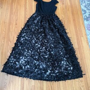 Theia Black Evening Dress